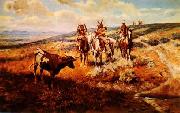 Charles M Russell White Man s  Buffalo china oil painting reproduction